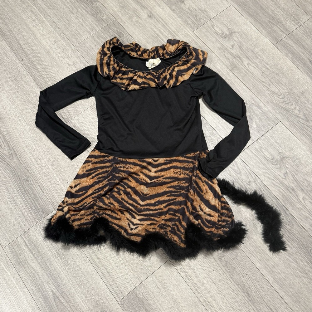 Sexy Cat Costume Leopard Print W/Tail Size Large